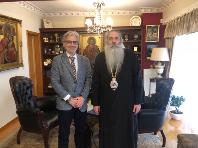 Επίσκεψη στον Μητρ. Πειραιώς κ. Σεραφείμ