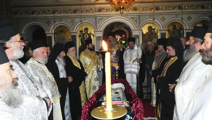 Η Εξόδιος Ακολουθία του πρ. Ηγουμένου της Ι. Μ. Βουλκάνου