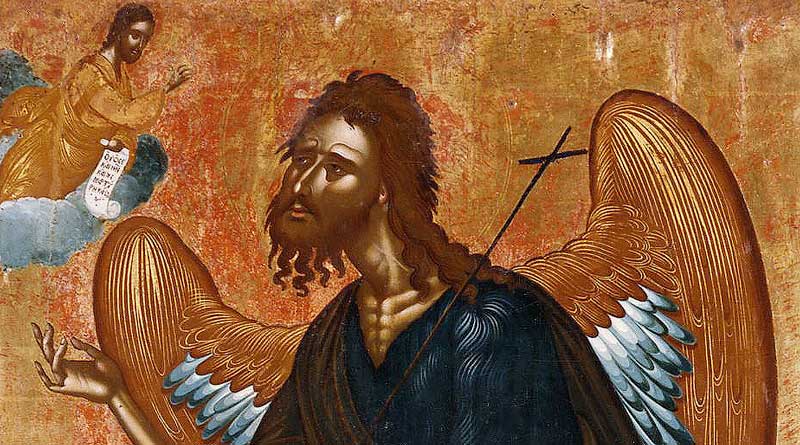 Ο Άγιος Ιωάννης με τον χρωστήρα του Κόντογλου και την πένα του Παπαδιαμάντη