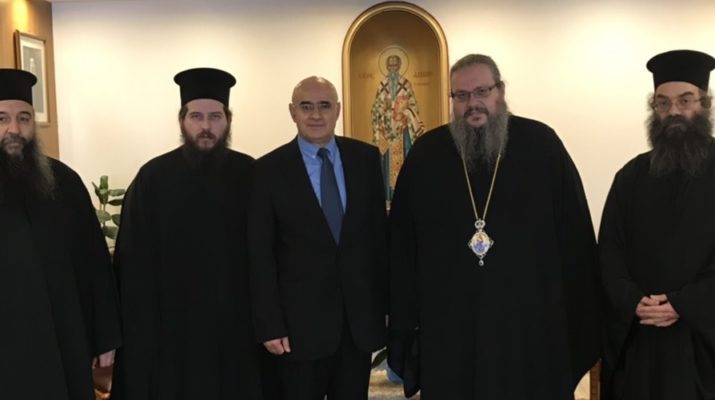 Ο απερχόμενος Διοικητής της 1ης Στρατιάς στον Μητρ. Λαρίσης