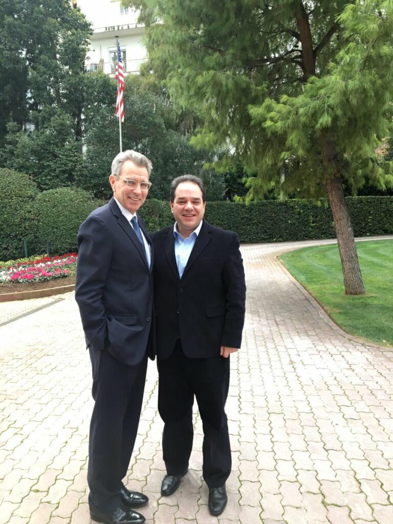 Συνάντηση Αμερικανού πρέσβη με τον διοικητή του Αγίου Όρους