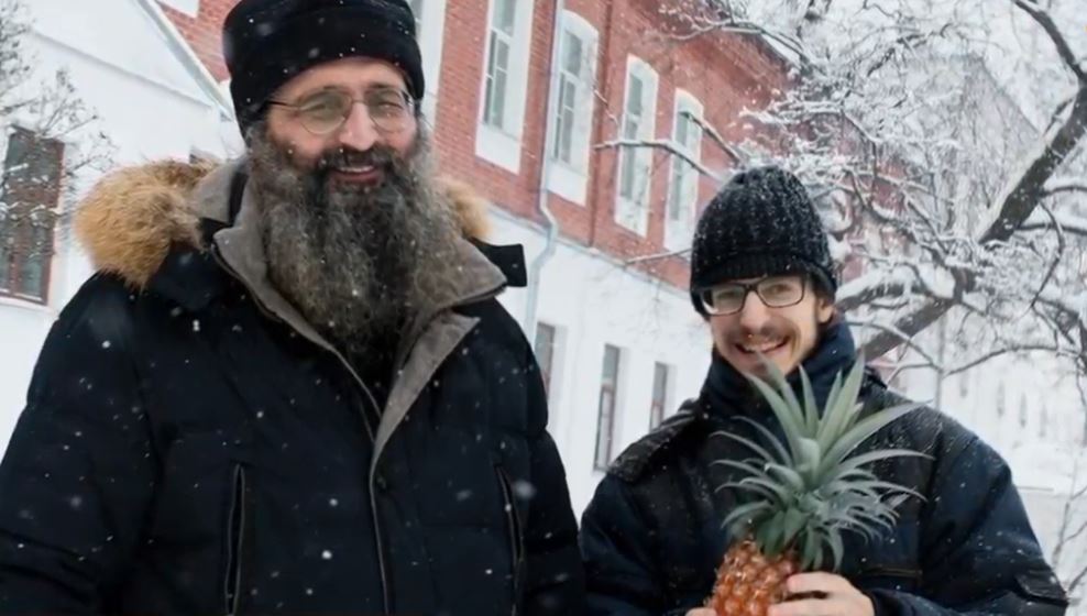 Monks at the Monastery of Valaam cultivate pineapples