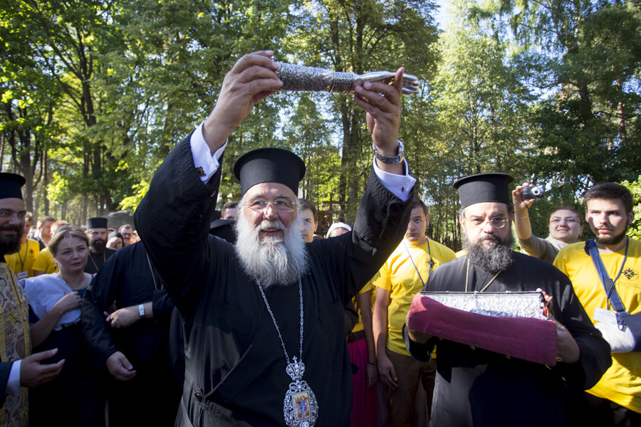 Η Υποδοχή του ιερού λειψάνου του Αγίου Σπυρίδωνος στον Υμηττό