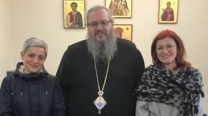 Η Διευθύντρια του Γαλλικού Ινστιτούτου στον Μητρ. Λαρίσης