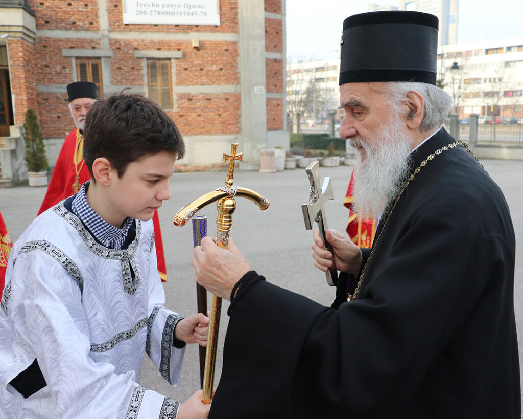 Ο Πατριάρχης Σερβίας στον Άγιο Δημήτριο Νέου Βελιγραδίου (φώτο)