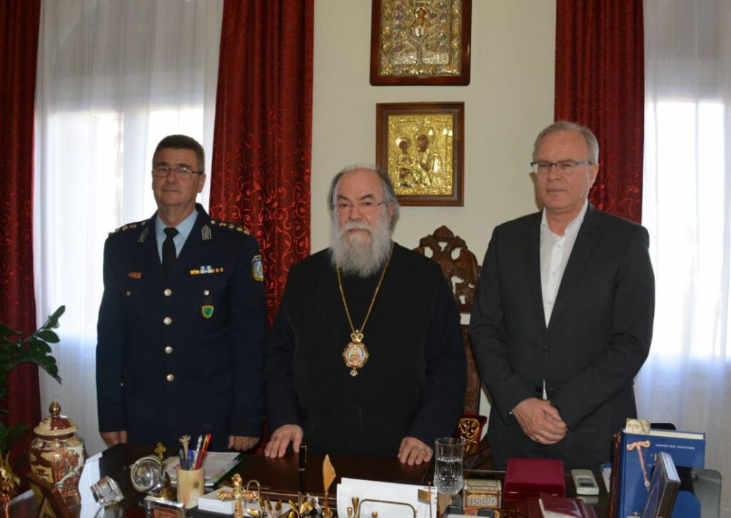 Ο νέος Αστυν. Διευθυντής Καβάλας στον Μητρ. Ελευθερουπόλεως