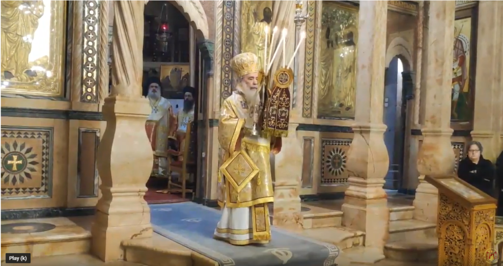 Συγκινητικές στιγμές στο ναό της Αναστάσεως στα Ιεροσόλυμα