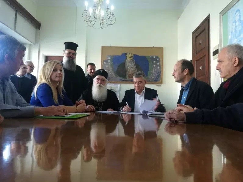 Εργασίες αποκατάστασης στον Μητροπολιτικό ναό Βόλου