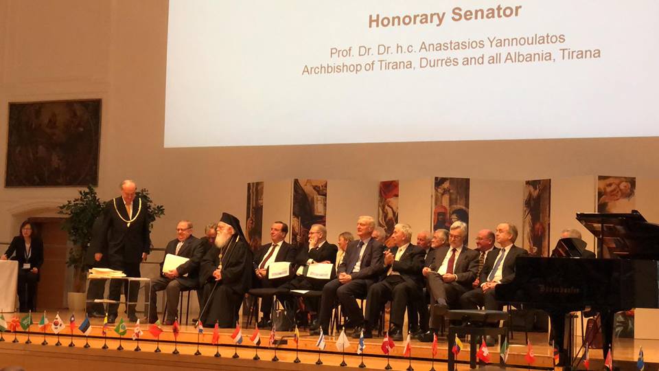 Kryepiskopi Anastas – Senator Nderi i Akademisë Evropiane të Shkencave dhe Artit