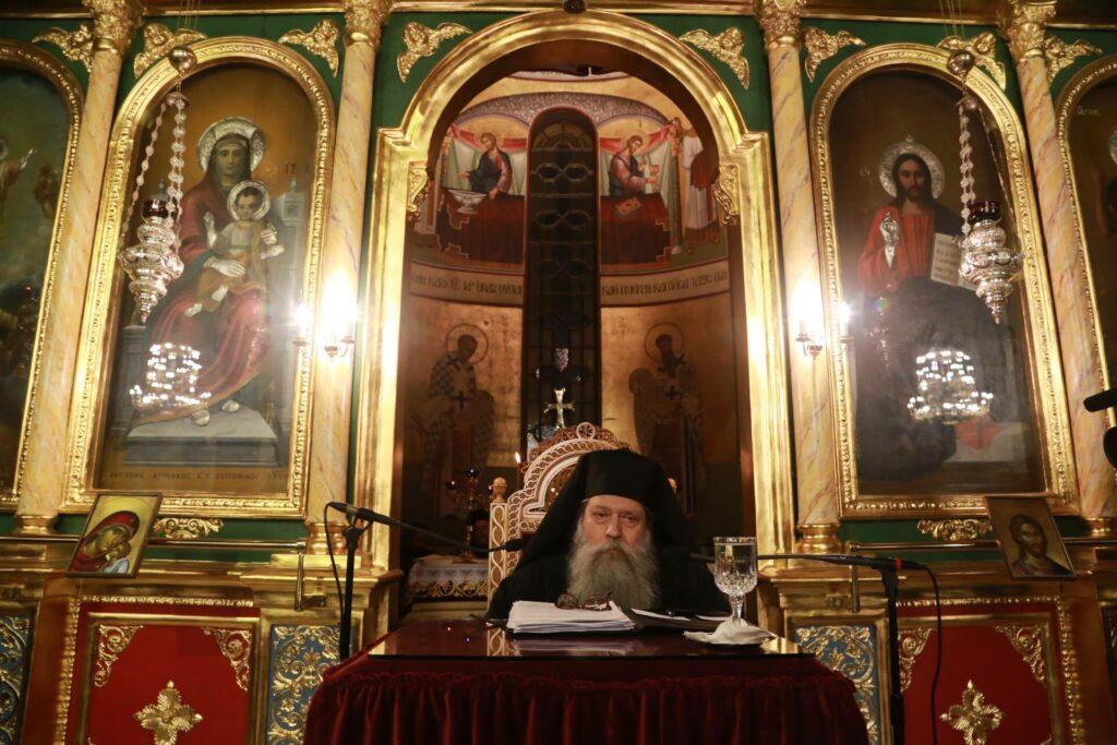 Ο Καθηγούμενος της ιεράς μονής του Οσίου Δαυΐδ στη Μητρ. Νέας Κρήνης