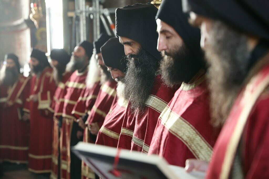 A thanksgiving service on the occasion of Greek Independence Day in Athos