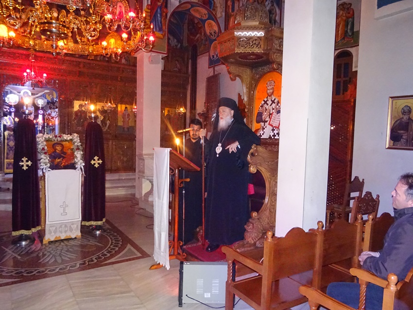 Ο Μητρ. Κορίνθου στην Ι.Μ. Αγ. Αθανασίου Πουλίτσας