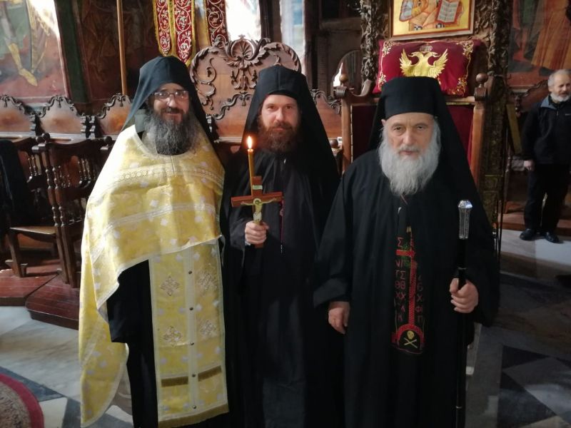 Монашеско пострижение на Неделя Православна в Зографската св. обител