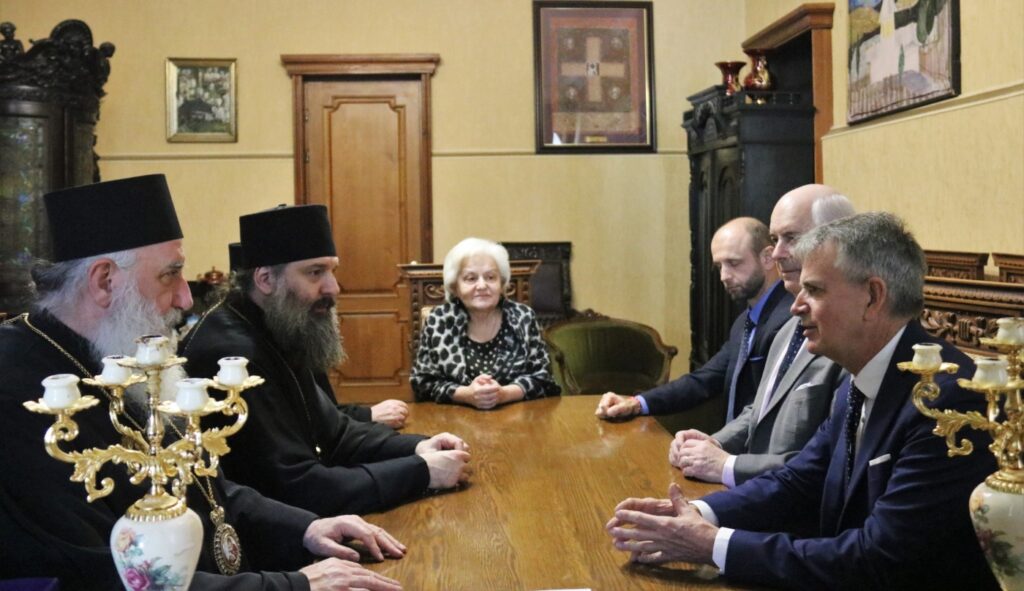 კანადის საპარლამენტო ცენტრის ხელმძღვანელის შეხვედრა საქართველოს საპატრიარქოში