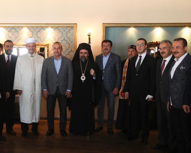 Meeting between Turkish Foreign Minister with Metropolitan of Smyrna 