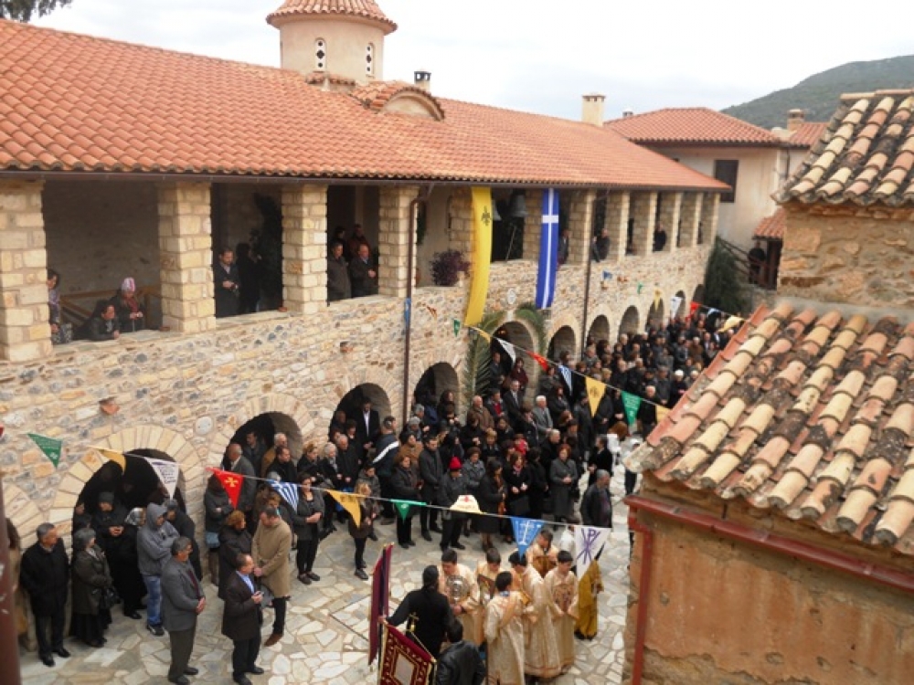 Εορτάζει η Ιερά Μονή Αγ. Τεσσαράκοντα Πάρνωνος