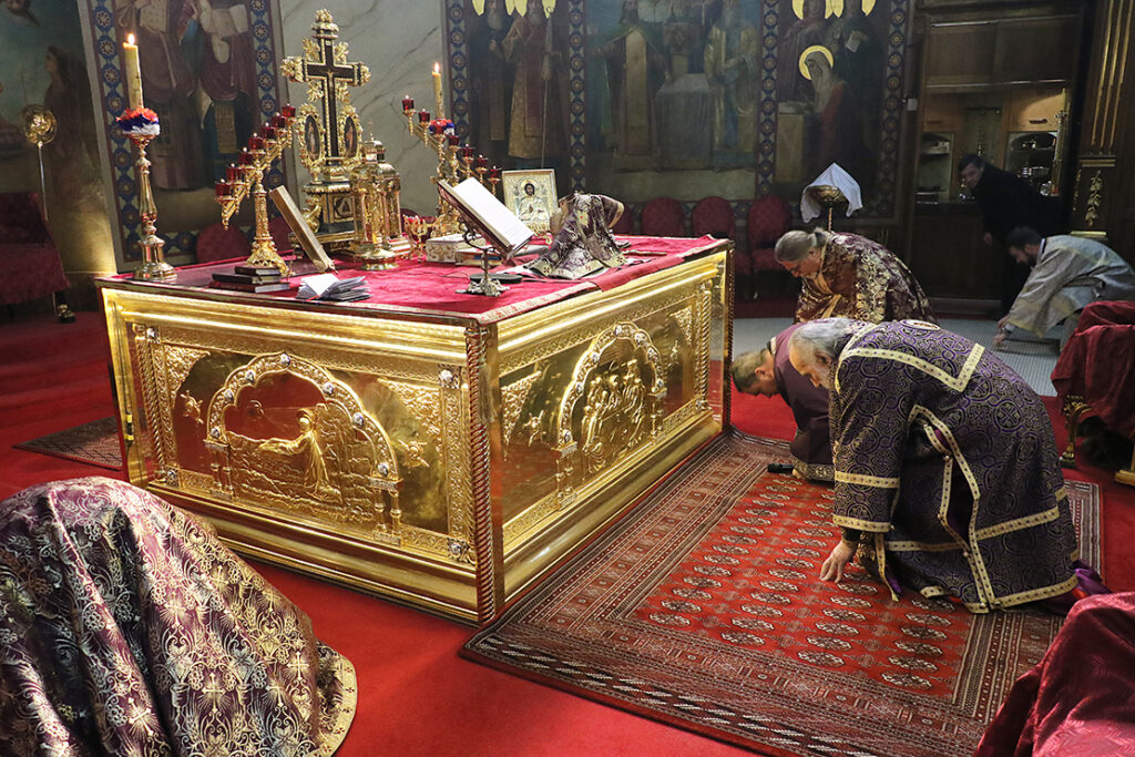 Литургија пређеосвећених дарова у Саборном храму