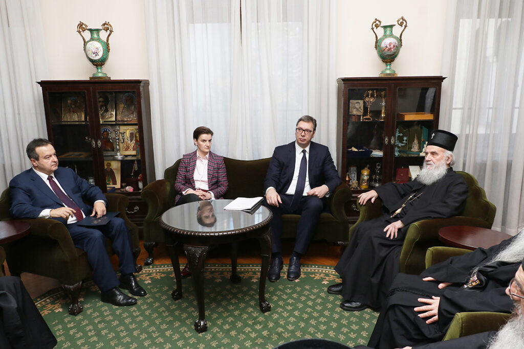 Συνάντηση Βούσιτς με Πατρ. Ειρηναίο για το Κόσοβο