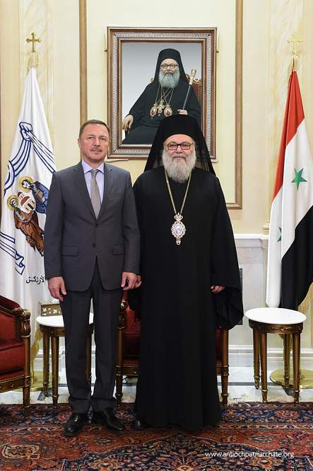 البطريرك يوحنا العاشر يستقبل السفير الروسي في…