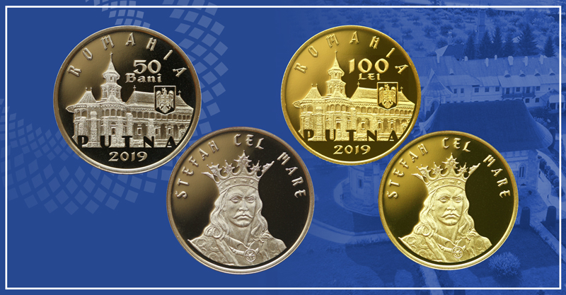 Numismatic issues dedicated to 550 years since the consecration of the Putna Monastery’s church