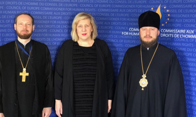 Bishop Viktor meets European officials for the Ukraine ecclesiastical situation