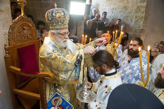 Ο Μητρ. Κωνσταντίας και Αμμοχώστου κ. Βασίλειος στις κατεχόμενες Μάνδρες Αμμοχώστου
