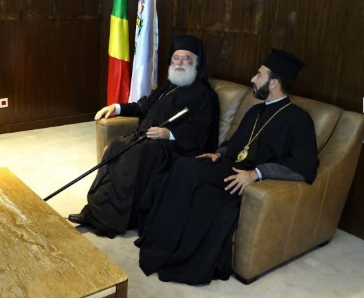 Ο Πατρ. Αλεξανδρείας ευχαριστεί τον Μητρ. Μπραζαβίλ