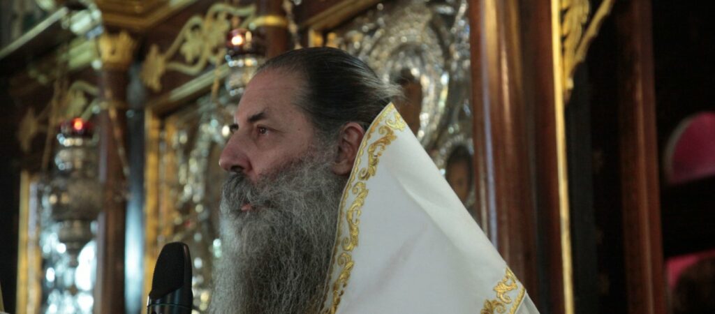 Ο Πειραιώς Σεραφείμ στην Προηγιασμένη της Κοιμήσεως Θεοτόκου Ρέντη