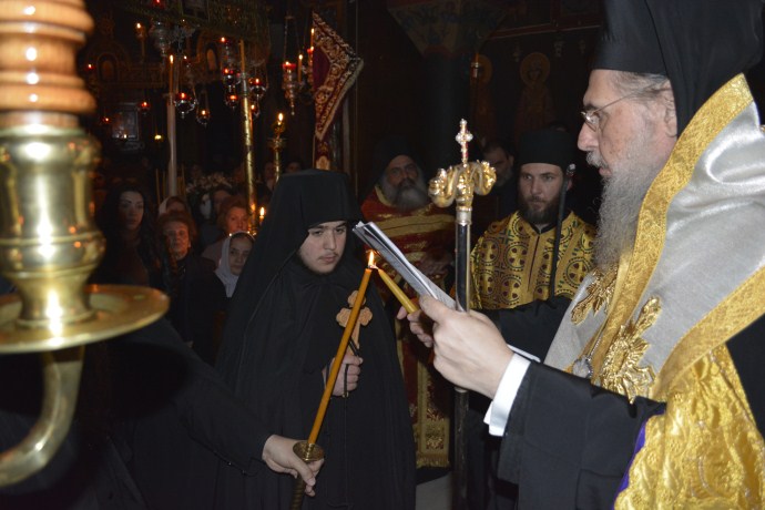 Κουρά Μοναχού στο Καθολικό του Ι.Μετοχίου Κοκκιναρά (φώτο)