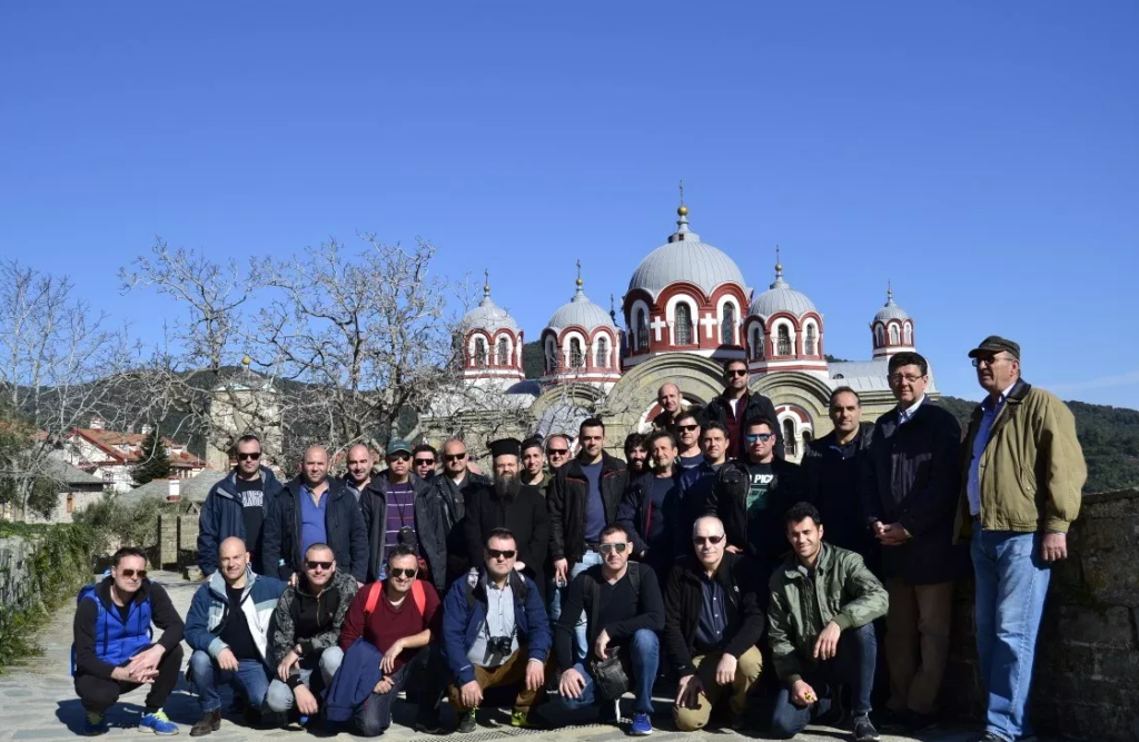 Οι πυροσβέστες των Τρικάλων στο Άγιον Όρος (φωτό)