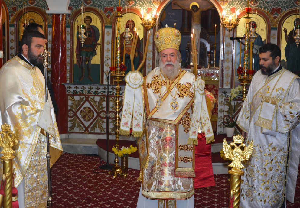 Ο Μητρ. Ελευθερουπόλεως στον Ι.Ν. Αγ. Γεωργίου Φωλεάς