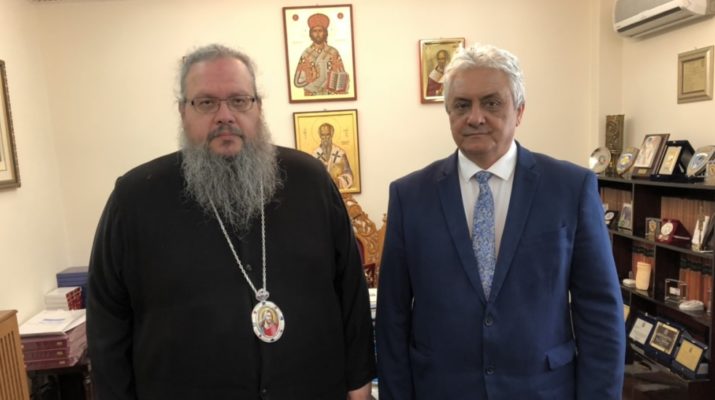 Τον Δήμαρχο Τεμπών υποδέχτηκε ο Μητρ. Λαρίσης