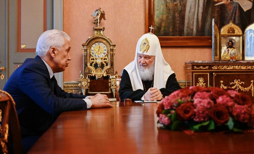 Святейший Патриарх Кирилл встретился с главой Республики Дагестан В.А. Васильевым