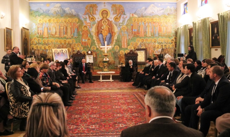 სოციალურ-საგანმანათლებლო პროექტ ,,ეტალონის”, izrune.ge-ის სამეცნიერო-შემოქმედებითი ჯგუფისა და მათი მხარდამჭერების შეხვედრა საქართველოს საპატრიარქოში