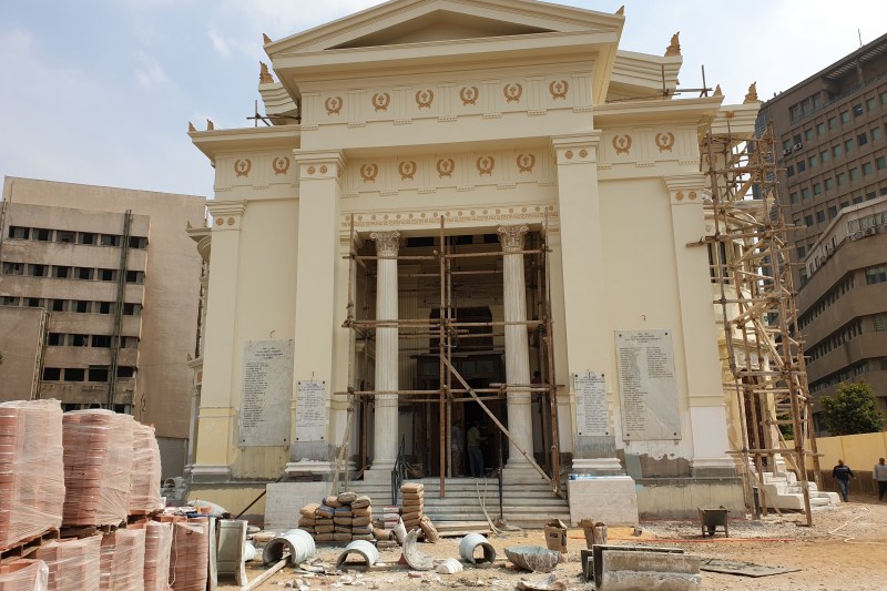 Restoration works at Sts. Constantine & Helen Cathedral in Cairo