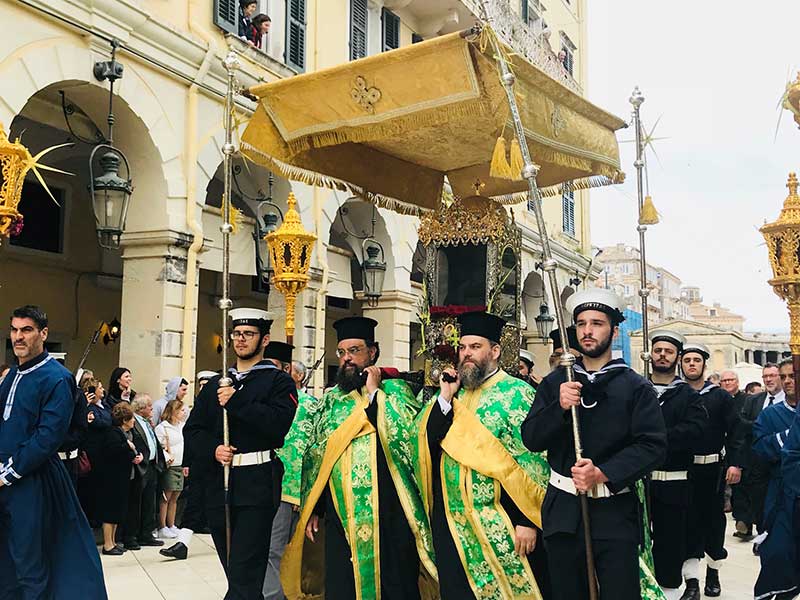Η Λιτάνευση του Ιερού Σκηνώματος του Αγ. Σπυρίδωνα