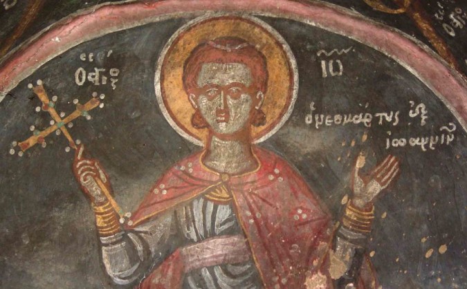 Ομολογεί τον Χριστό και ψάλλει μπροστά στους Αγαρηνούς το Χριστός Ανέστη