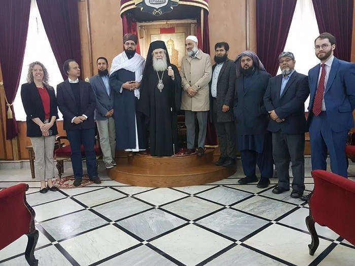 British Muslim leaders at the Jerusalem Patriarchate