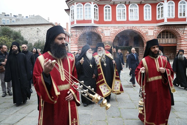 Στην Ι.Μ.Μ. Βατοπαιδίου ο Μητρ. Καλαμαριάς για τον Ευαγγελισμό (ΦΩΤΟ)