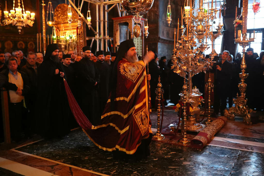 Ιερά Αγρυπνία στην ΙΜΜ Βατοπαιδίου για τον Ευαγγελισμό της Θεοτόκου