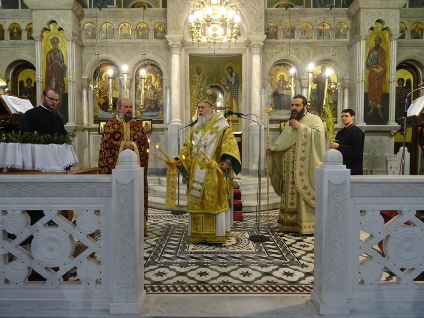 Tην Κυριακή των Βαΐων ο Μητρ.Κορίνθου στον Ι. Ναό Αγίου Βλασίου Ξυλοκάστρου