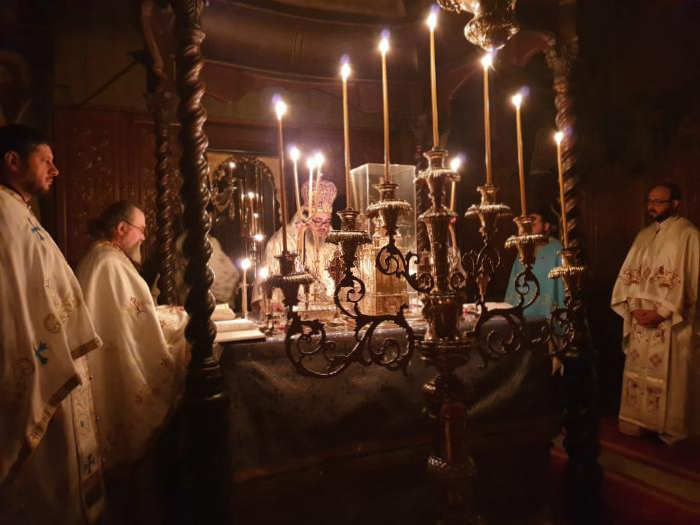 Episcopul Ambrozie al Giurgiului a slujit la Schitul Prodromu