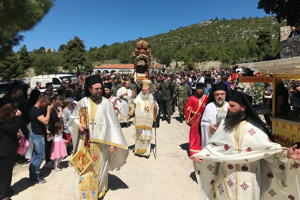 Πανηγύρισε η Ι.Μ. Αγίου Γεωργίου στα Φύλλα Χαλκίδος