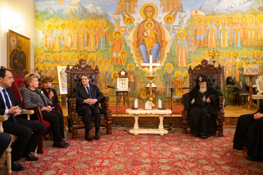Președintele Ciprului s-a întâlnit cu Patriarhul Georgiei în Tbilisi