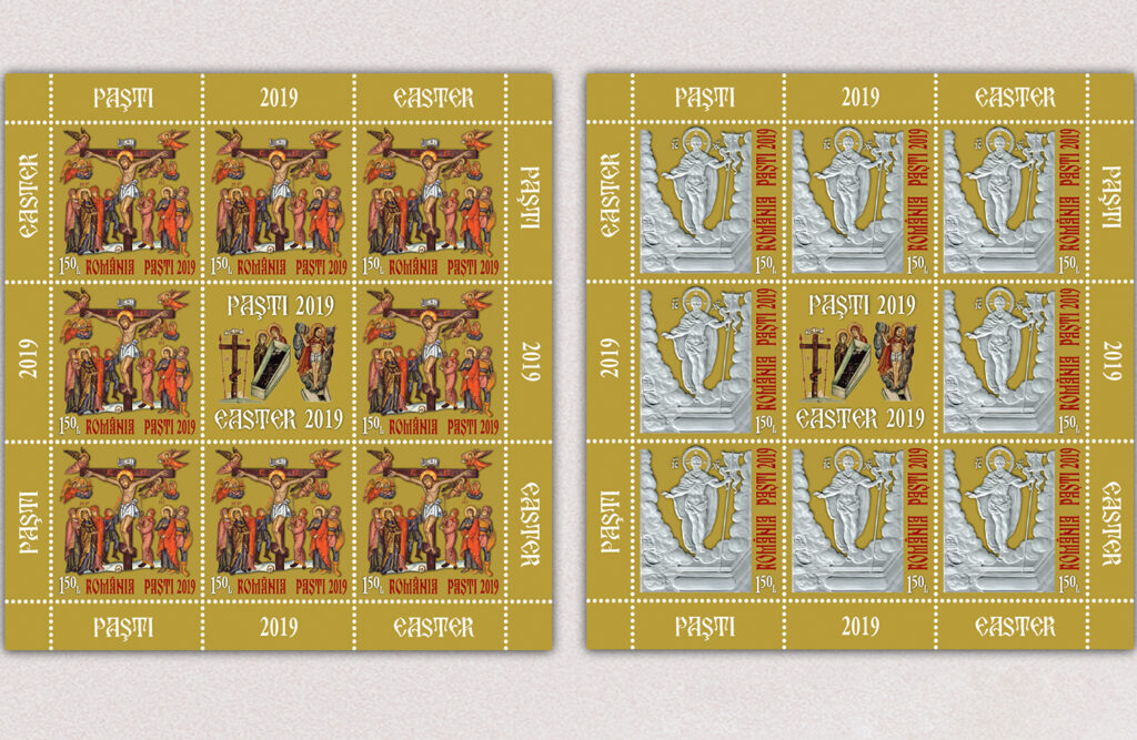 Romfilatelia introduce în circulaţie emisiunea de mărci poştale „Sfintele Paști 2019”