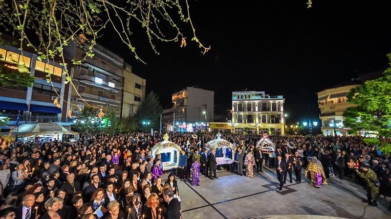 Συνάντηση Επιταφίων στην Καλαμάτα