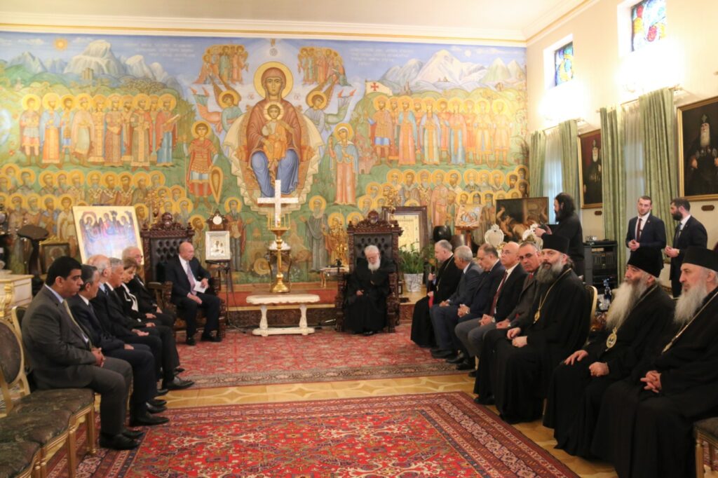 სრულიად საქართველოს კათოლიკოს-პატრიარქი იორდანიის სენატის პრეზიდენტს შეხვდა