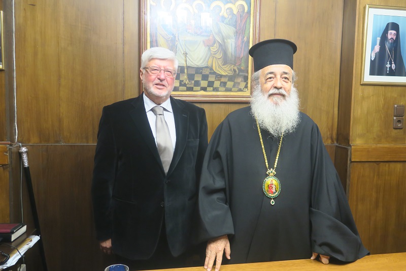 Ο Πρέσβης ε.τ. κ. Αλέξανδρος Μαλιάς στον Μητροπολίτη Φθιώτιδος
