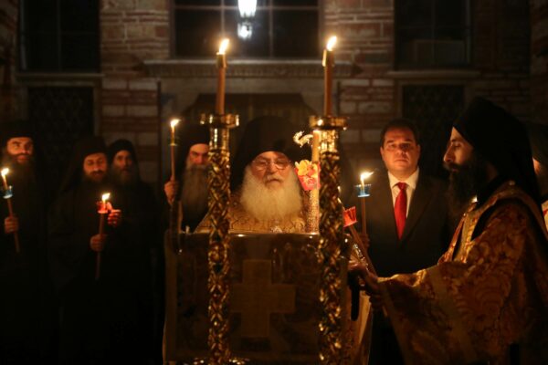 Evening Resurrection Service at the Holy and Great Monastery of Vatopedi