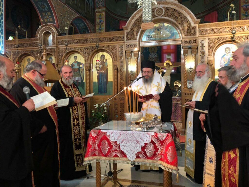 Αρχιερατικό Ευχέλαιο στον Άγιο Αθανάσιο Ριζομύλου (φώτο)